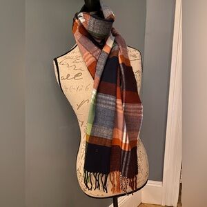 Italy Design scarf Plaid cashmere viscose Winter Multicolor Soft preppy classic